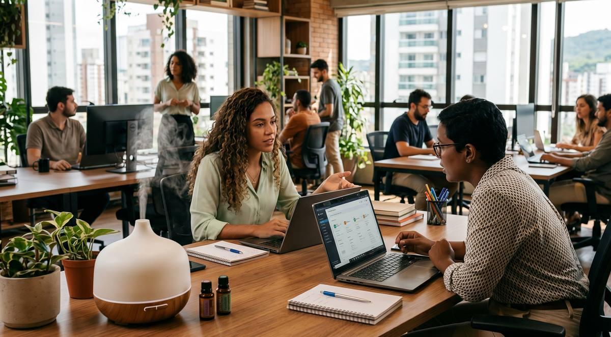 Como aromas naturais podem influenciar o ambiente corporativo